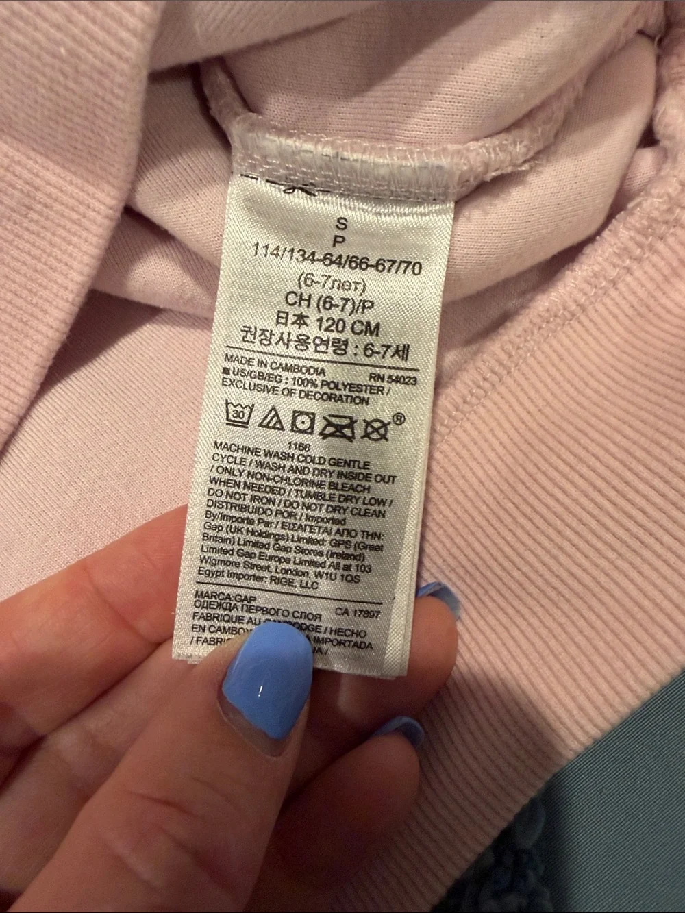 GAP Plush Pink Sherpa Crewneck Sweatshirt